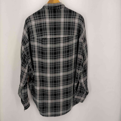 ラッドミュージシャン LAD MUSICIAN 16AW BIG SHIRTコクーンシルエット ビックチェックシャツ メンズ JPN:46