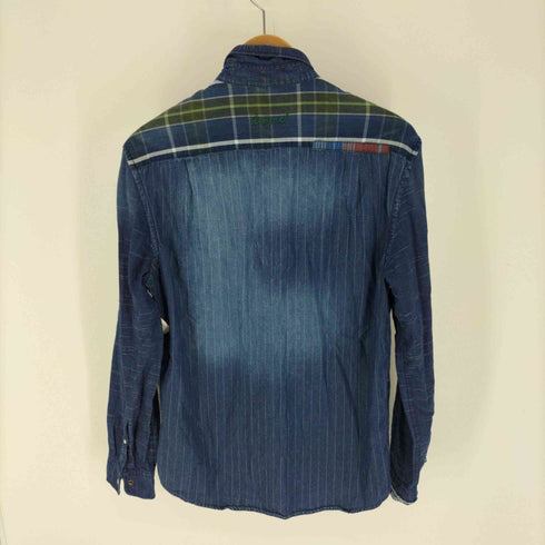 デシグアル Desigual パッチワーク ウエスタン シャツ メンズ import:M