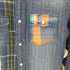 デシグアル Desigual パッチワーク ウエスタン シャツ メンズ import:M