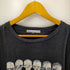 スカルピストルプリントTシャツ メンズ