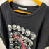 スカルピストルプリントTシャツ メンズ