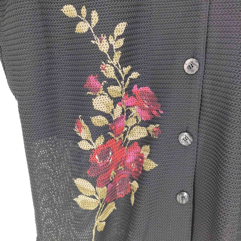 Dony Fashion 花柄 メッシュ S/S シャツ レディース JPN:L