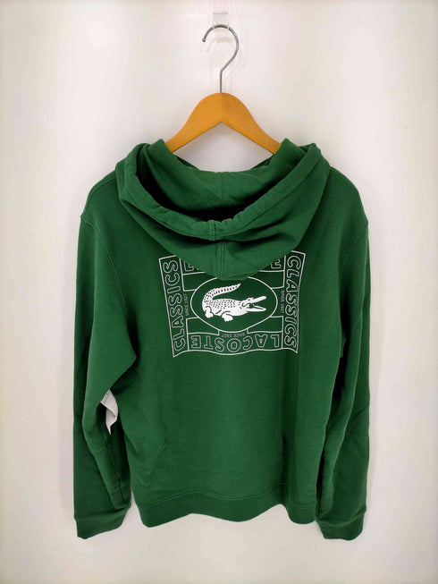 ラコステ LACOSTE バックプリントフードスウェット メンズ import:M
