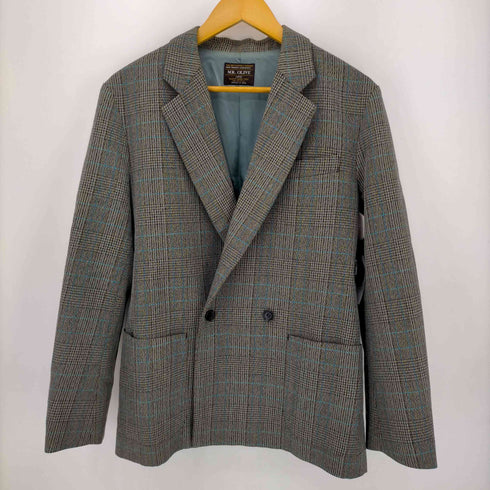 ミスターオリーブ MR.OLIVE バレンシア チェック 2B ダブルジャケットセットアップ メンズ JPN:L ボトムサイズM