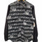 ブラックコムデギャルソン BLACK COMME des GARCONS AD2016 総柄袖切替コットンシャツ メンズ JPN:L