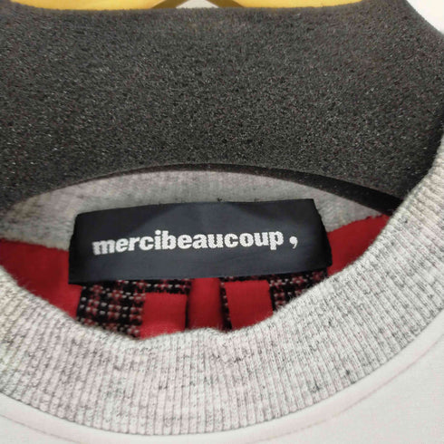 メルシーボークー mercibeaucoup スウェットワンピース チェック レディース 1