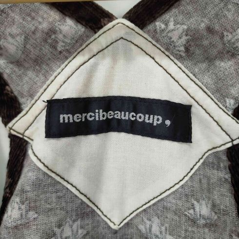 メルシーボークー mercibeaucoup コーデュロイオーバーオール 総柄 レディース 1