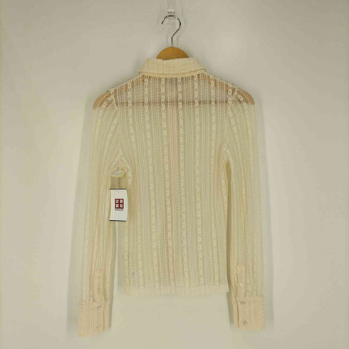 マウジー moussy SHEER LACE SHIRT BLOUSE シアーレースシャツブラウス レディース FREE