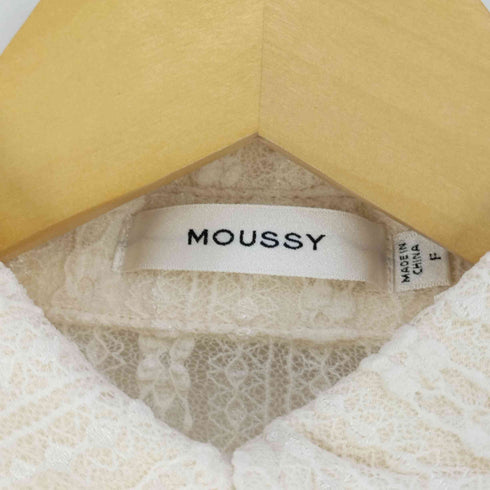 マウジー moussy SHEER LACE SHIRT BLOUSE シアーレースシャツブラウス レディース FREE