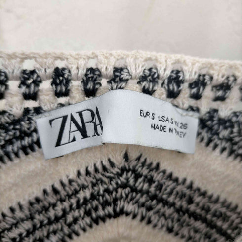 ザラ ZARA ラインドクロッシェキャミトップス レディース JPN:S