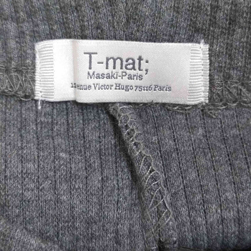 ティーマットマサキパリ T-MAT Masaki-paris ストレッチ リブニットパンツ レギンス レディース