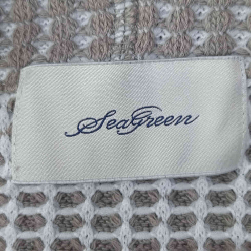 - seagreen BIG WAFFLE HOODIE ワッフル ジップアップ フーディ パーカー レディース 02