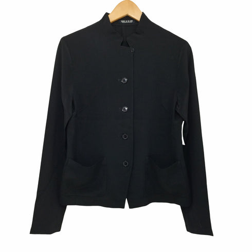 コムサデモード COMME CA DU MODE トリアセテート サテン地 マオカラージャケット レディース import:M