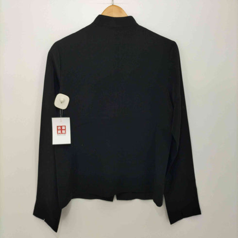 コムサデモード COMME CA DU MODE トリアセテート サテン地 マオカラージャケット レディース import:M