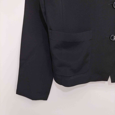 コムサデモード COMME CA DU MODE トリアセテート サテン地 マオカラージャケット レディース import:M