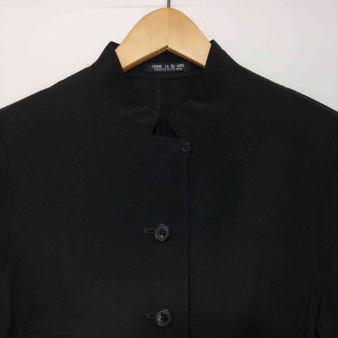 コムサデモード COMME CA DU MODE トリアセテート サテン地 マオカラージャケット レディース import:M