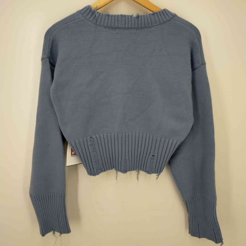 エモダ EMODA HEM CRASH V NECK KNIT レディース FREE