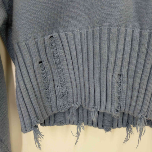 エモダ EMODA HEM CRASH V NECK KNIT レディース FREE