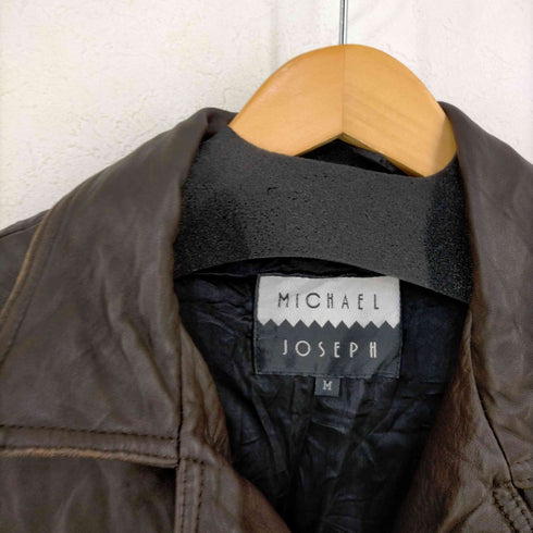 MICHAEL JOSEPH レザー ライダースベスト メンズ import:M