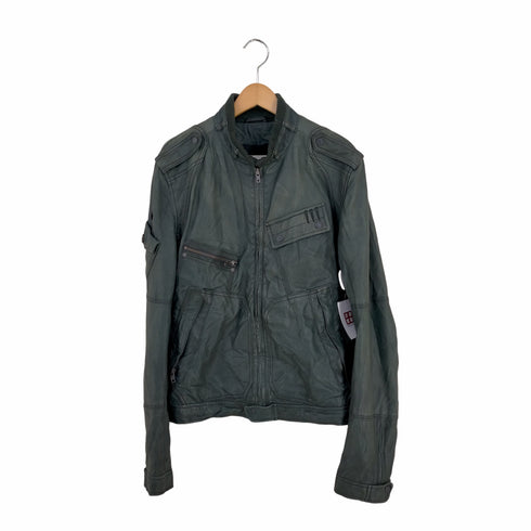 ディーゼル DIESEL レザー フライトジャケット メンズ