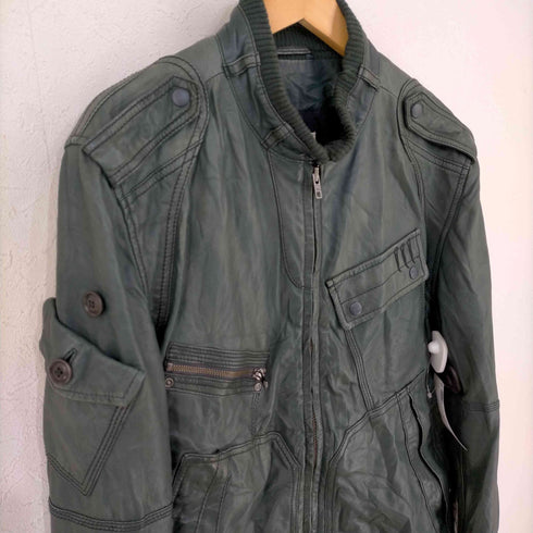 ディーゼル DIESEL レザー フライトジャケット メンズ