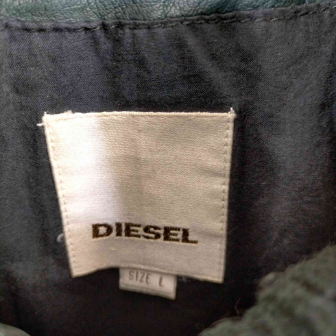 ディーゼル DIESEL レザー フライトジャケット メンズ