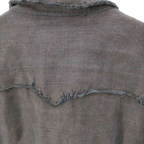 ファッチーズ FACCIES 20SS S/L Shirts リネン カットオフ ウエスタン L/S シャツ メンズ JPN:1