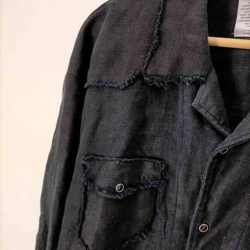 ファッチーズ FACCIES 20SS S/L Shirts リネン カットオフ ウエスタン L/S シャツ メンズ JPN:1