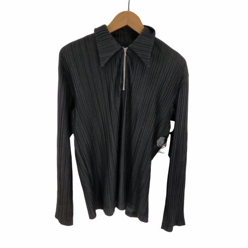 キャサリンハムネットロンドン KATHARINE HAMNETT LONDON 90S プリーツ ハーフジップ L/S カットソー メンズ