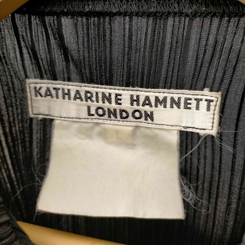 キャサリンハムネットロンドン KATHARINE HAMNETT LONDON 90S プリーツ ハーフジップ L/S カットソー メンズ