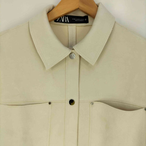 ザラ ZARA FAUX SUEDE JACKET フェイクスエードジャケット レディース import:XS