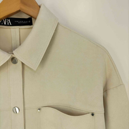 ザラ ZARA FAUX SUEDE JACKET フェイクスエードジャケット レディース import:XS