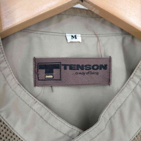 テンソン TENSON ベストドッキング メッシュ バンドカラーシャツ メンズ JPN:M