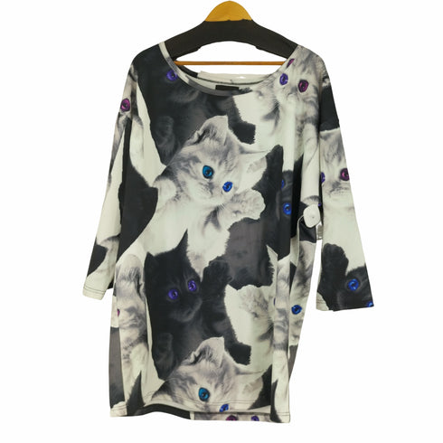 ルージュ Wrouge Cats of Jewelry 総柄トップス レディース FREE