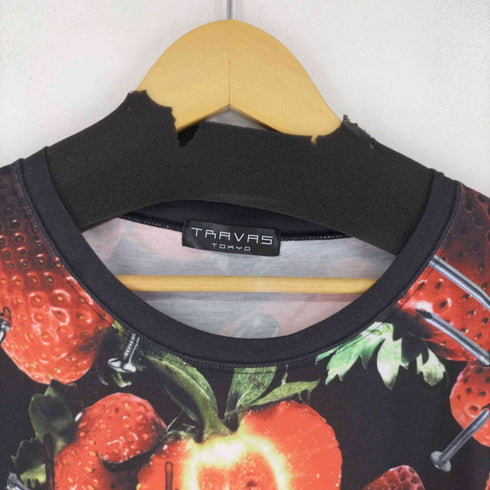 トラヴァストウキョウ TRAVAS TOKYO All Strawberry patternedビッグTシャツ レディース FREE