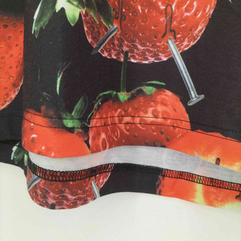 トラヴァストウキョウ TRAVAS TOKYO All Strawberry patternedビッグTシャツ レディース FREE
