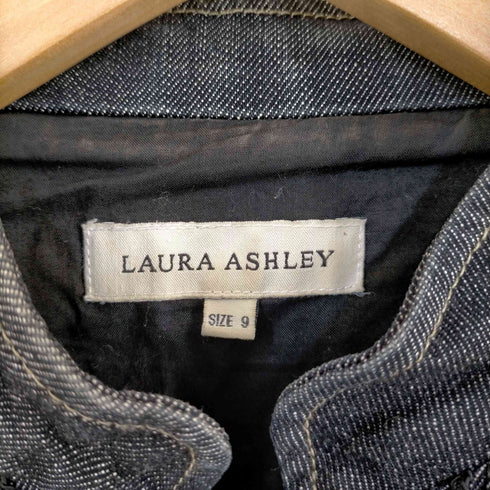 ローラアシュレイ LAURA ASHLEY タック デニムブラウス レディース 9