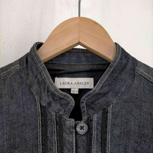 ローラアシュレイ LAURA ASHLEY タック デニムブラウス レディース 9