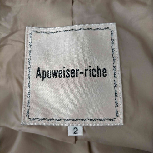 アプワイザーリッシェ Apuweiser riche ケープライクトレンチコート レディース JPN:2