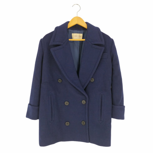 カルバンクライン CALVIN KLEIN ウール ピーコート レディース JPN:L