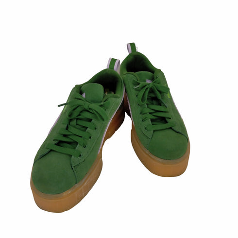 プーマ PUMA コラボ花柄刺繍 スウェードスニーカー 厚底 レディース JPN:23.5