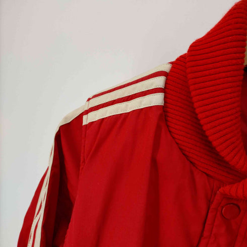 アディダス adidas 70-80S 西ドイツ デサント製 トレフォイル ロゴ 刺繍 中綿 ラウスビージャケット メンズ import:S