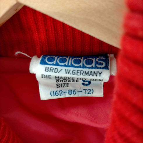 アディダス adidas 70-80S 西ドイツ デサント製 トレフォイル ロゴ 刺繍 中綿 ラウスビージャケット メンズ import:S