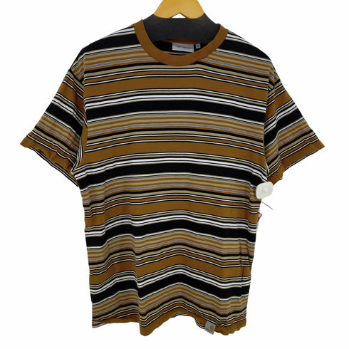 カーハートワークインプログレス Carhartt WIP S/S LAFFERTY T-SHIRT バーコードストライプ ビッグシルエットカットソー メンズ JPN:M