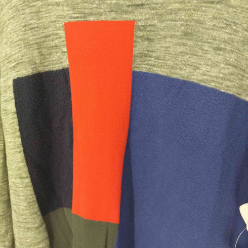 ディーゼル DIESEL Italian Yarn カラーブロック リネン混 L/S ニット メンズ import:L