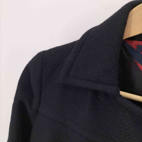 トミーヒルフィガー TOMMY HILFIGER アンゴラ 混 ウール ナイロン ステンカラーコート レディース import:L