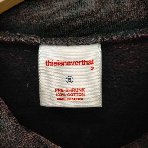 ディスイズネバーザット THIS IS NEVER THAT ハーフジップポロスウェット メンズ import:S