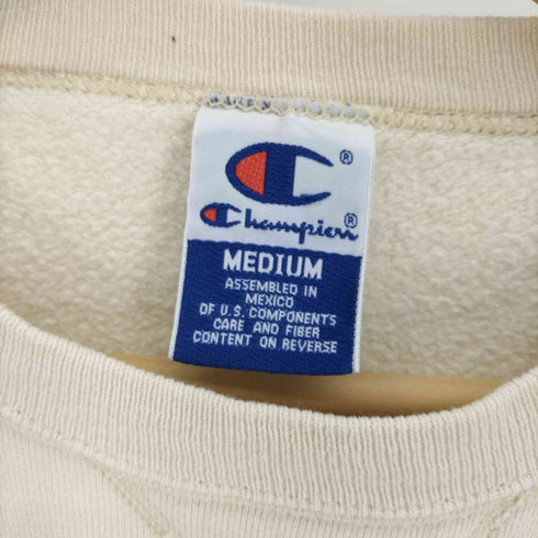 チャンピオン Champion 90-00S スプリクトロゴ 刺繍 Vガゼット クルーネック スウェット メンズ import:M
