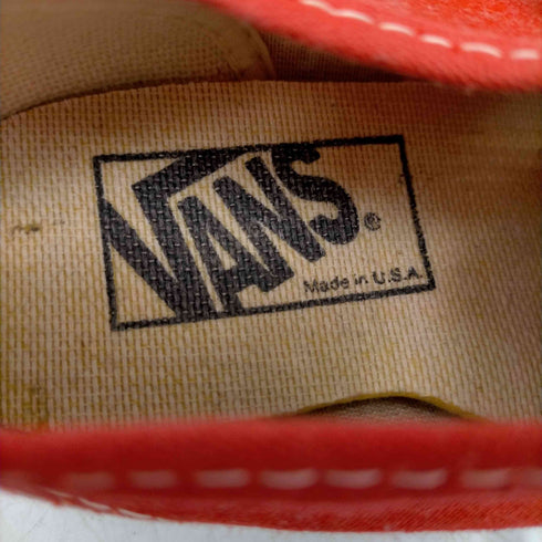 バンズ VANS 80-90S USA製 RED CANVAS LOW ローカット スニーカー レディース