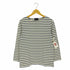 ルミノア Leminor フランス製 ボーダー ボートネックカットソー バスクシャツ メンズ import:M